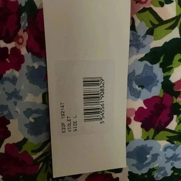 NWT Axara Paris white floral wrap dress  sz L - Picture 3 of 3